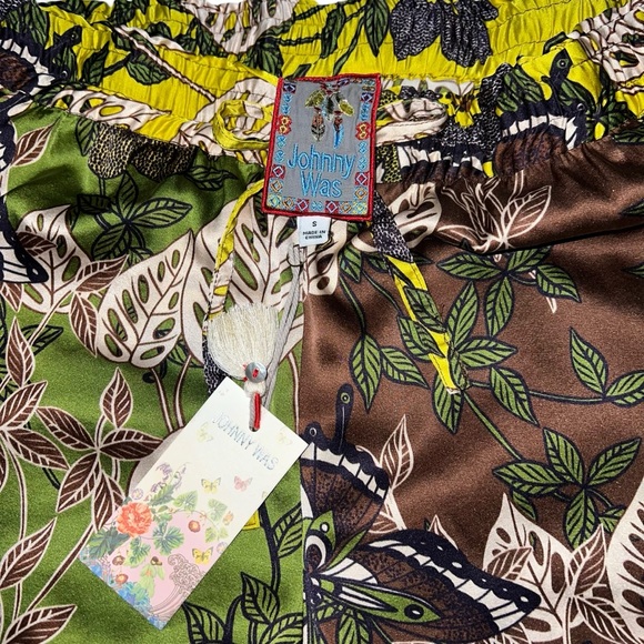 NWT Johnny Was Lucero Silk Blend Hardin Pants C61623-8 - Picture 5 of 5